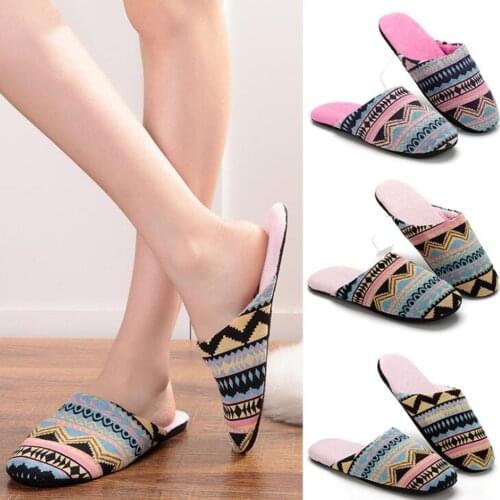 Men Women Winter Warm Slippers Plush Lovers Home Slipper Couple Indoor Anti-Slip Shoes House Floor Soft Bottom Mute Slipper