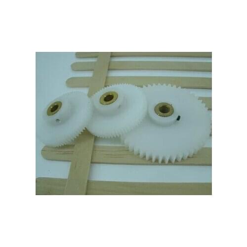 1M-40Teeths POM nylon convex straight pur gear-outer diameter:42mm hole:6mm