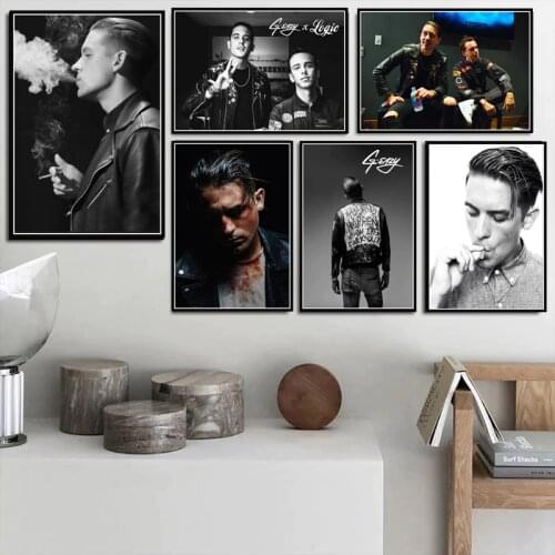 New G-Eazy Logic Halsey Pop Rap Music Singer Star Poster And Prints Art Painting Canvas Wall Pictures Home Decor quadro cuadros
