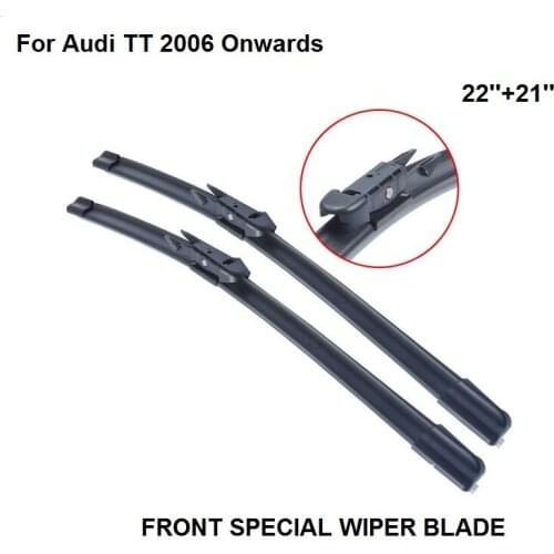 Front Window Windscreen Wiper Blade For Audi TT 2006 Onwards 22''+21'' High Quality Natural Rubber Clean Front Windshie