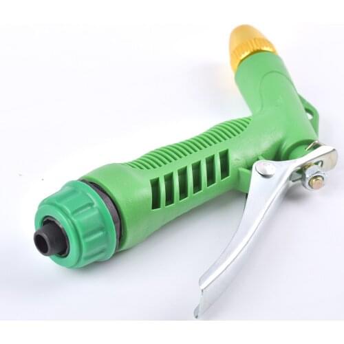High Pressure Water Spray Gun All metal plating Garden Hose Pipe Lawn Adjustable Mode Spraying Garden Irrigation Car Wash