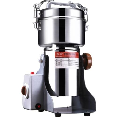 220V 3000w Electric Commercial Herb Grinder Stainless Steel Powder Machine Professional Crusher 800g