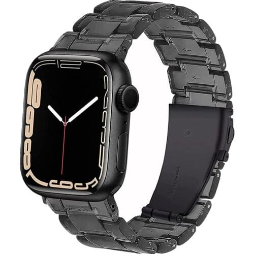 Strap For Apple Watch 6 SE Band Resin 44mm 40mm Clear Wristband For iWatch 5 4 Bands Applewatch 3 42mm 38mm Bracelet