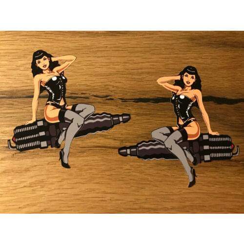 Sexy Girl Sticker Pinup Vintage Motorcycle Biker V2 Chopper Custom V8 # 433