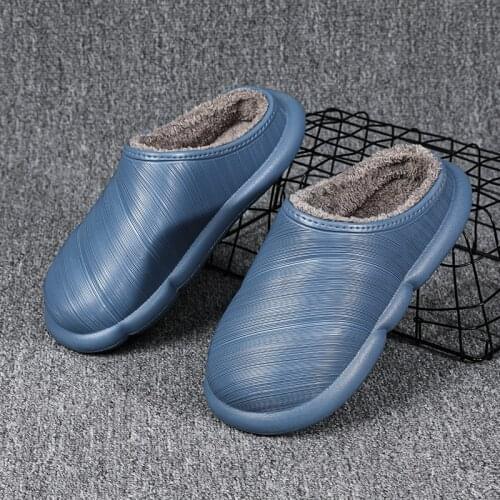 Winter Womens Plush Slippers Home Soft Comfortable Woman Cotton Slippers Warm Couple Female Chunky Slides zapatillas de mujer