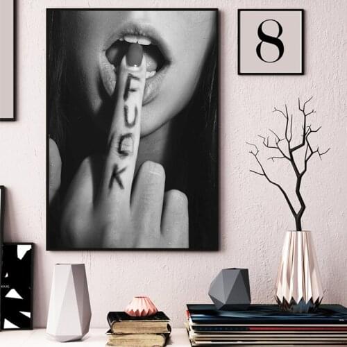 Modern Black and White Canvas Painting 1Panel Figure Canvas Photo Printing HD Wall Pictures for Living Room