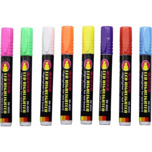 8-color Highlighter Electronic LED Writing pen Graffiti Watercolor Fluorescence Marker Student Drawing Stationery