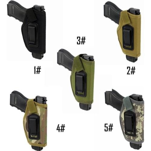 Universal IWB Tactical Gun Holster Concealed Carry Holsters Belt Metal Clip OWB Holster Airsoft Gun Bag for All Size Handguns