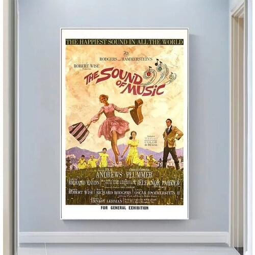 V0535 The Sound of Music Vintage Classic Movie Wall Silk Cloth HD Poster Art Home Decoration Gift