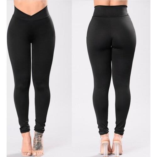 Women Yoga Pants Compression Tights Fitness Pants Running Sports Gym Yoga Base Layer Pants Black Stretch Bodycon Trousers
