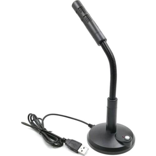 1pc 3.5MM USB PC Desktop Computer Wired Condenser Microphone Notebook Recording Microphones