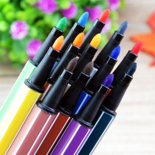 12 Colors Watercolor Pen Highlighter Water Washing Markers Pen Art Supplies Drawing Set Children Graffiti Pen