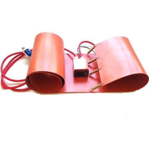 125*1740*1.5mm 240V 1000W Silicone Drum Heater For Oil Barrel