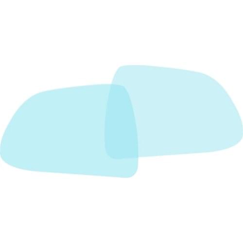 2Pcs Car Rearview Mirror Film Anti Rain Waterproof Anti-Scratch Clear Protective Car Membrane Sticker