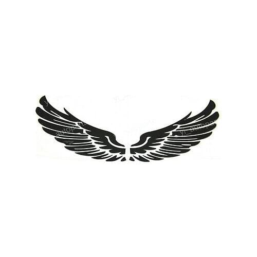 2Pcs Bird Wing Black Rear-View Mirror Decal Car Sticker Vinyl 5.5" Graphic Auto