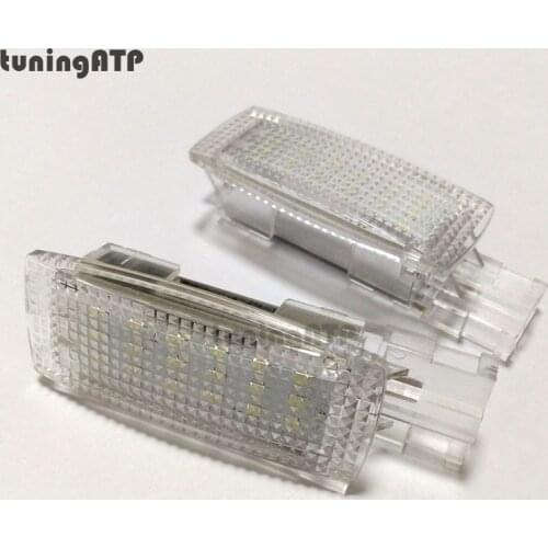 2x Interior LED Sun Visor Vanity Mirror Light Module for Volkswagen New Beetle / Bora / Eos / Golf / Jetta / Passat / CC / Polo
