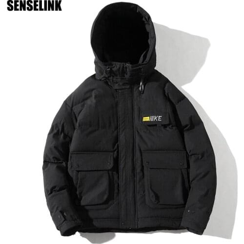 2020 Zipper Mens Autumn Winter Jacket Parka Hoodies Coat Hooded Warm Clothing Fashion Casual Large Men Clothing Polyester 5XL