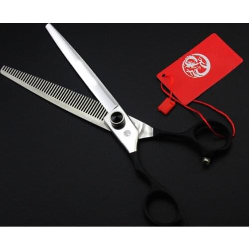 Left Handed 7inch High Quality Pet Gromming Thinning Scissors with case Free Shipping