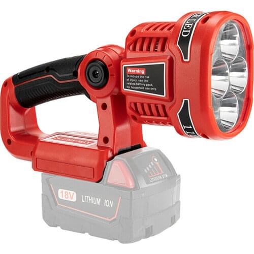 Cordless LED Torch Work Light Flashlight Camping Spotlight USB Emergency Lighting for Milwaukee M18SLED-0 M18 18V Battery Newest