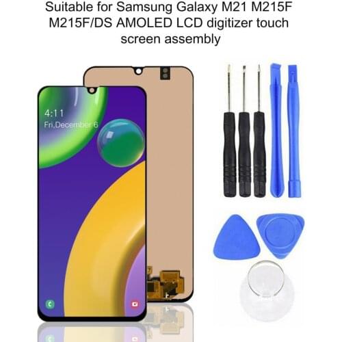 AMOLED LCD Display Digitizer Screen Replacement for Samsung Galaxy M21 M215F M215F/DS Touch screen mobile phone parts
