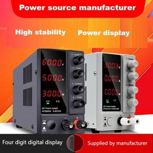 USB Adjustable DC Source Power 30V 10A Lab Power Supply Unit 60V 5A Voltage Regulator Stabilizer Switching Power Supply SUSWE