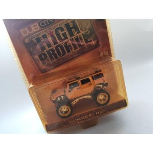 JA DA 1:64 HU MMER H2 YELLOW Large wheel off-road vehicle alloy model Car Diecast Metal Toys Birthday Gift For Kids Boy