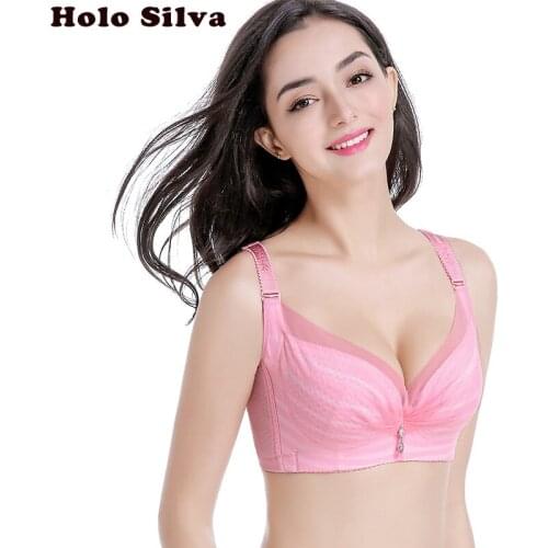 Women Sexy Push Up Bra Underwire Fly Bra Top Lace Anti Emptied underwear bralette Deep V-neck Women Ultra Thin Bras