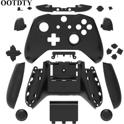 OOTDTY Shell For Xbox One Slim Replacement Full Shell And Buttons Mod Kit Matte Cover