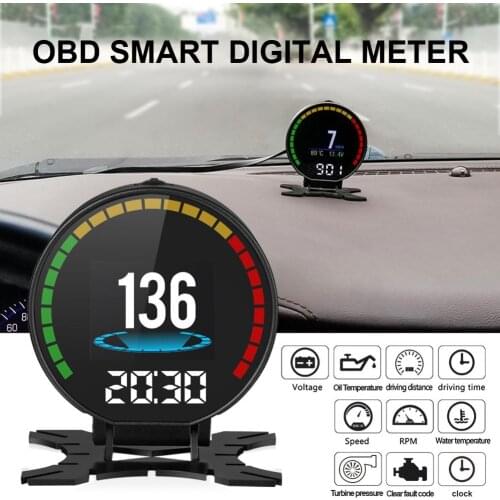 P15 2.2 Inch HD Universal Car Speedometer TFT OBD Digital Speed Hud Display car accessories
