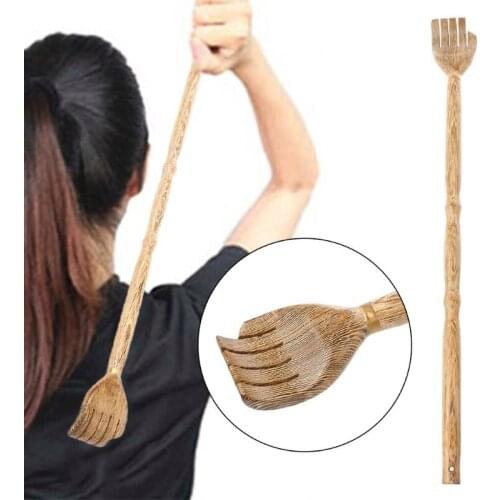 H7JC Wooden Back Scratcher Self-Massage Body Massage Hackle Itch Stick Health Product
