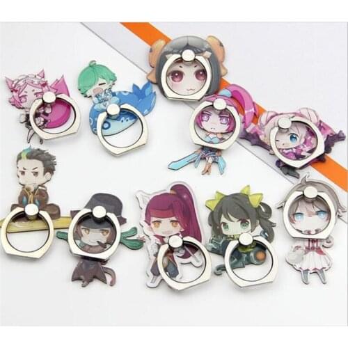 Cartoon Lovely Girl Boy Finger Ring Smartphone Stand Holder Mobile Phone Holder Stand For Iphone 6s Huawei Xiaomi All Phone