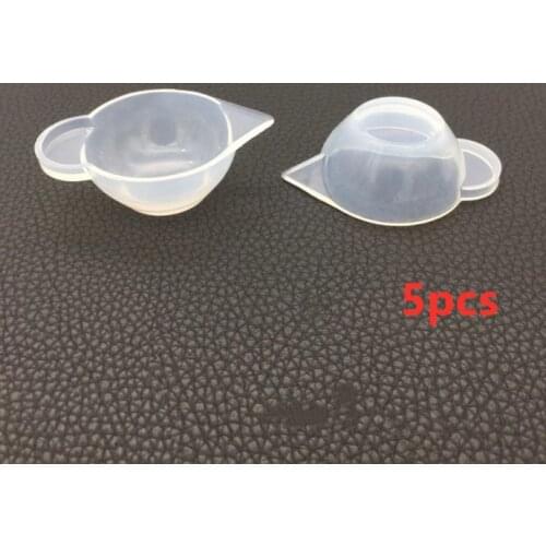 5PCS/LOT Silicone Cup Dispenser Toning Color Cups Glue Measuring Tools Crystal Scale Jewelry Resin Molds for Jewelry Making Tool
