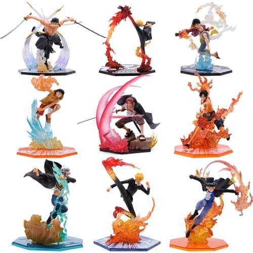 One Piece Figure Ronoa Zoro Ghost 3D2Y Three-knife Monkey·D·Luffy ACE Anime PVC Action Figures Model Collection Dolls Toys Gift