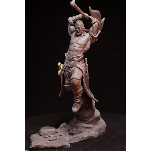 1/24 Resin Figure Model Kits solrak/the savage barbarian fury Unassambled Unpainted S99