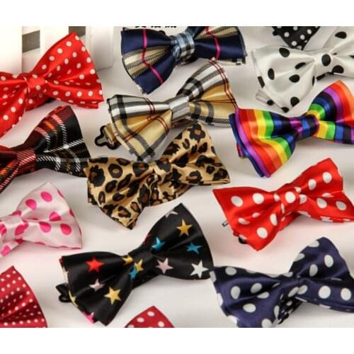 2018 free shipping Korea colourful Polyester filament leisure narrow printing cartoon bowtie for children/Child cartoon bowknot