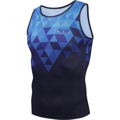 Gicaer Pro Quick Dry Cycling Base Layer Big Mesh Bicycle Vest Bike Sleeveless Jersey Breathable Cycling Underwear Shirt