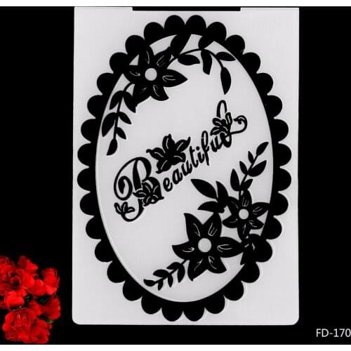 Beautiful Flowers Plastic Embossing Folder for Scrapbooking Paper Craft DIY Card Making Decoration Supplies