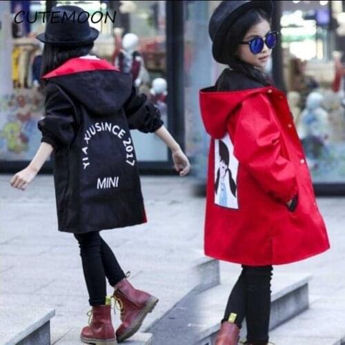 Girls jacket children autumn outwear teenage jacket children cotton double-sided camouflage coat 3-12T girls windbreaker clothes