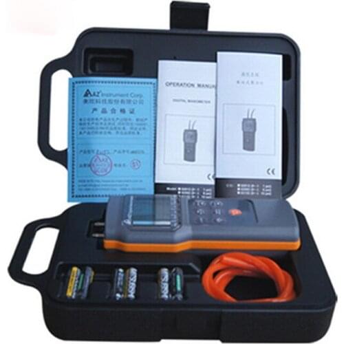 AZ82012 Digital Pressure Manometer Differential Pressure Gauge Measuring Range 1psi 10~30C