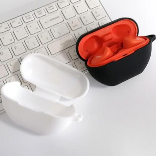 Protective Case Soft with Hanging Buckle Silicone Bluetooth Wireless Earphone Cover for SONY WF-SP800
