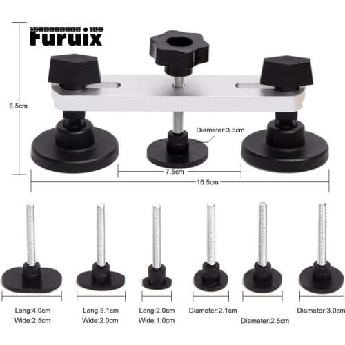 Silvery Bridge Dent Puller Paintless Dent Repair Kit 7 Size Glue Tabs