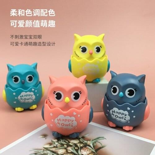 Press and slide Owl small toy kindergarten gift back force inertia childrens toy