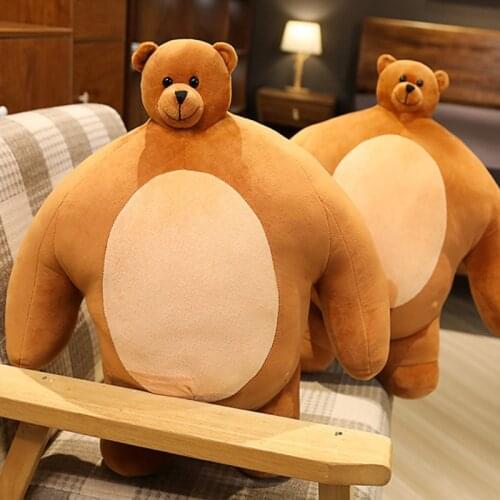 New 24/47cm INS Kawaii Cute Little Bear Plush Toy Soft Brown Accompanying Doll For Kids&adults Funny Gift Decompression Toy