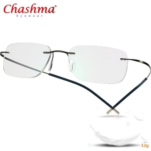 Titanium Men Rimless Optical Glasses Frame Women Frameless Prescription Eyeglasses Ultralight Myopia Eyewear