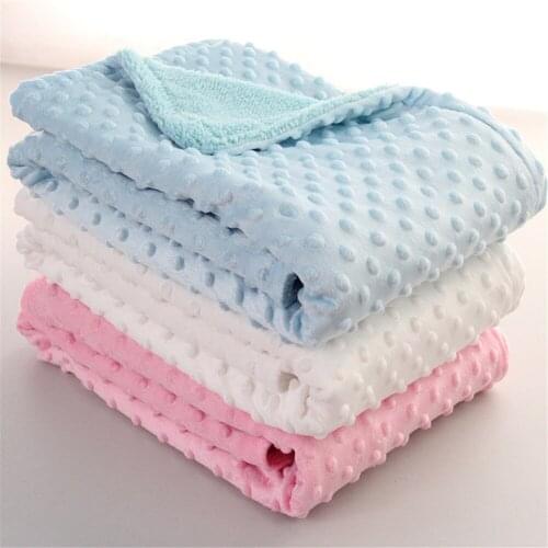 Baby Blankets Double Deck Newborn Swaddle Stroller Bedding Wrap Infantil Boy Girl Crawling Blanket Children Bed Sheet Quilts