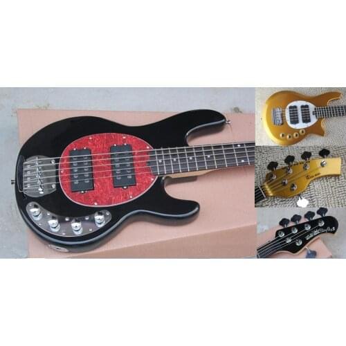 Factory Wholesale High Quality 5 string music man stingray Active pickups 9V battery guitar Electric Bass Guitar in stock