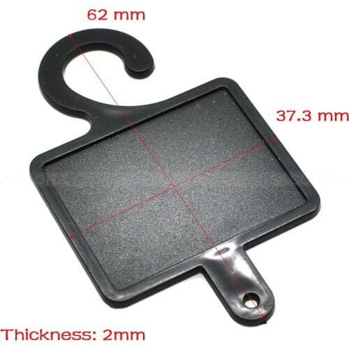 62*37.5mm Plastic Hanger&Hook For Packing Sock Garment Textile Accessories Black