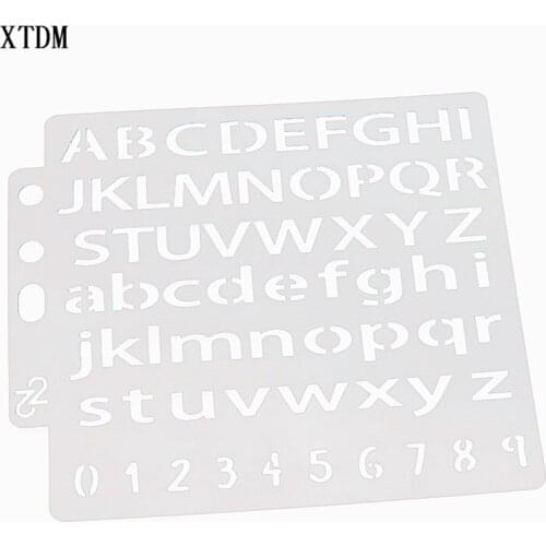 English alphabet plastic mold shield DIY cake scrapbook stencils hollow Embellishments printing lace ruler Valentines Day
