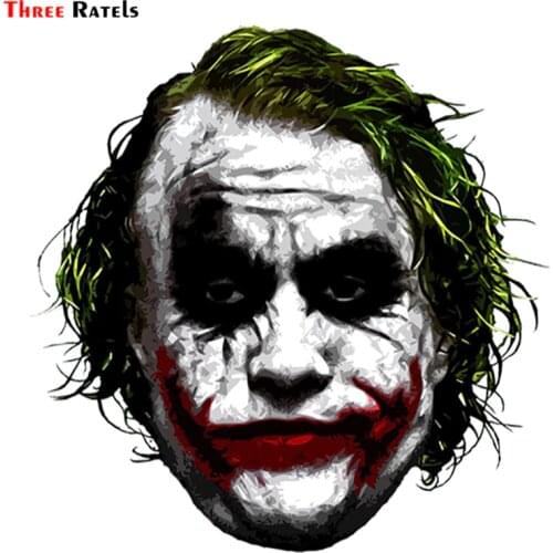 Three Ratels TRL744# 10.4x14.2cm joker why so serious funny car stickers and decals
