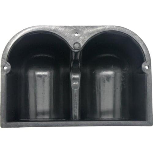 Universal 2" 52mm Plastic 2 Dual Dash Gauge Meter Pod Mount Holder Black